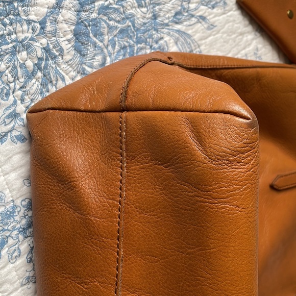 J. Crew Downing Brown Leather Tote - Picture 6 of 11